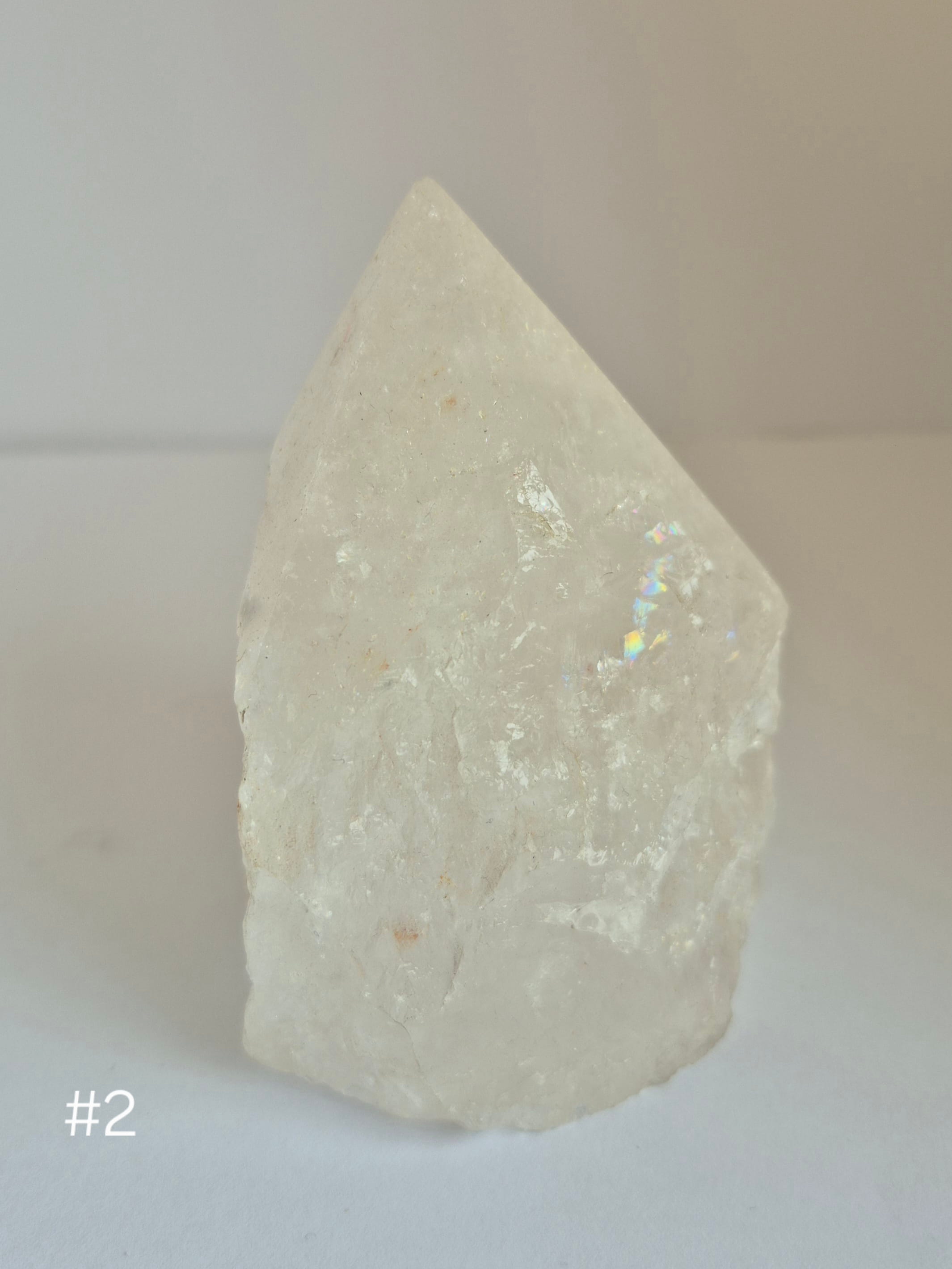 Bergkristall Spitze rohpoliert #2 1