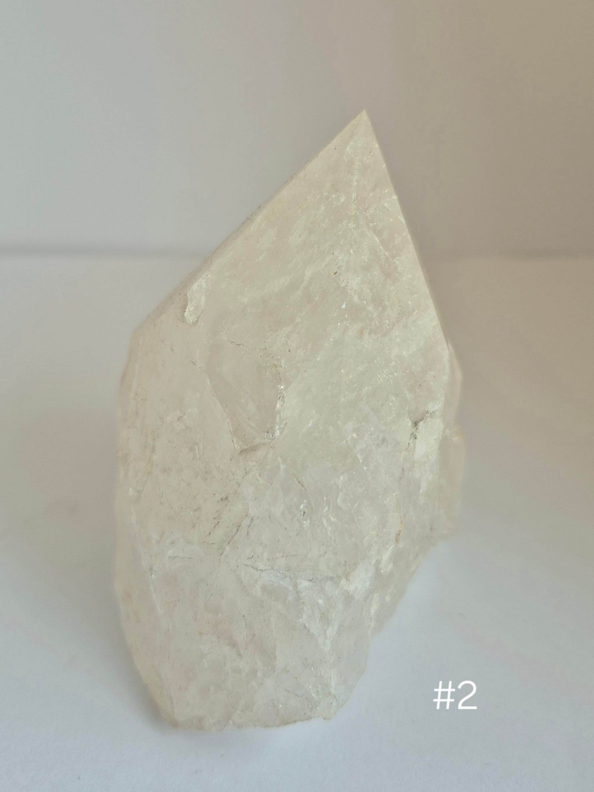Bergkristall Spitze rohpoliert #2 2