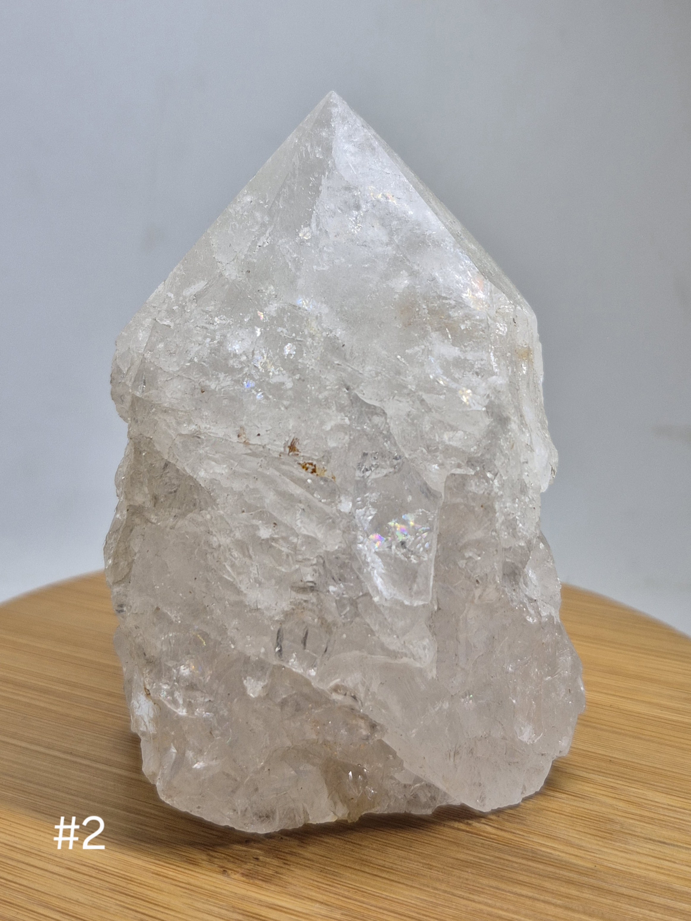 Bergkristall Spitze rohpoliert #2 2