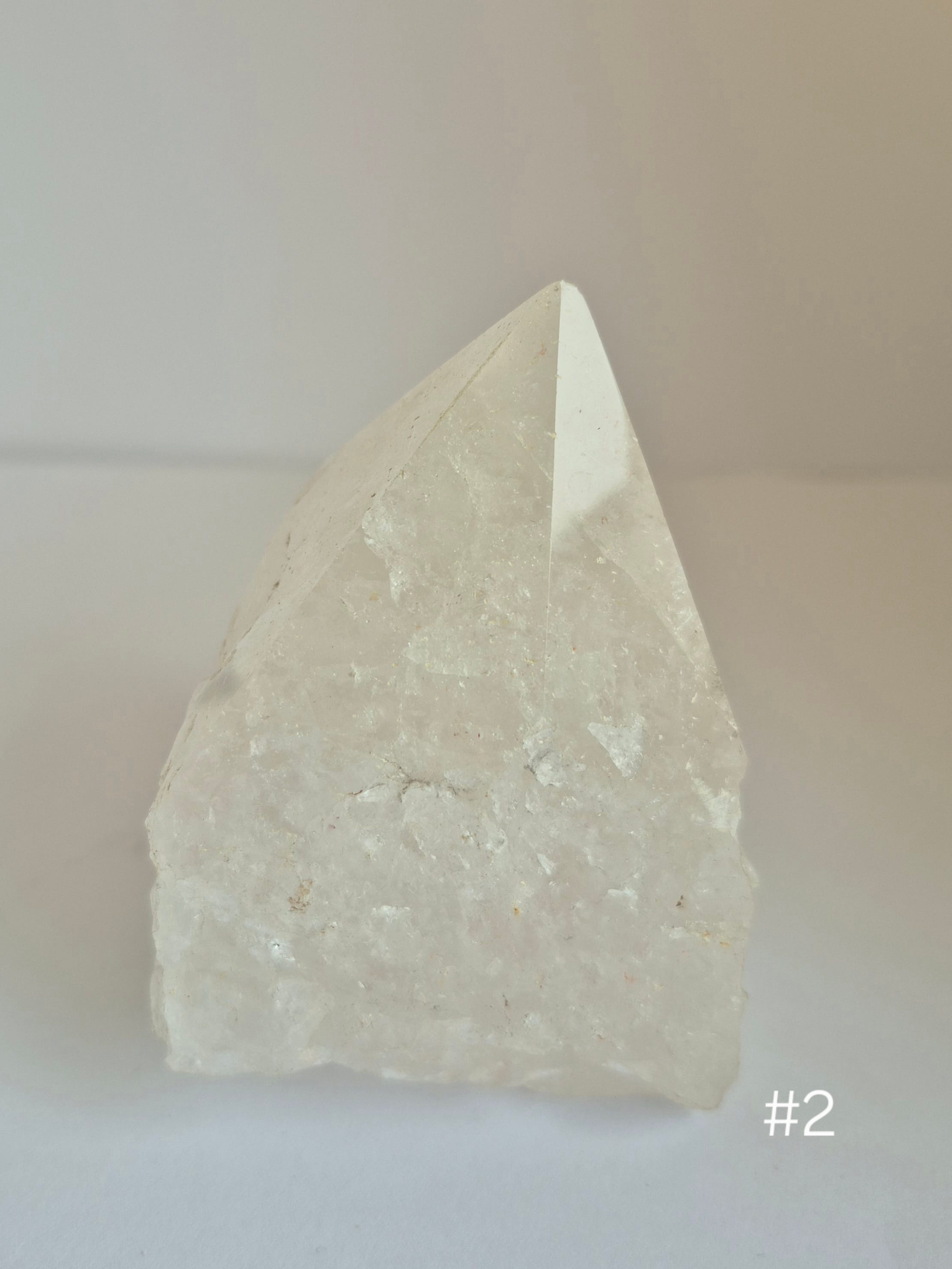 Bergkristall Spitze rohpoliert #2 3