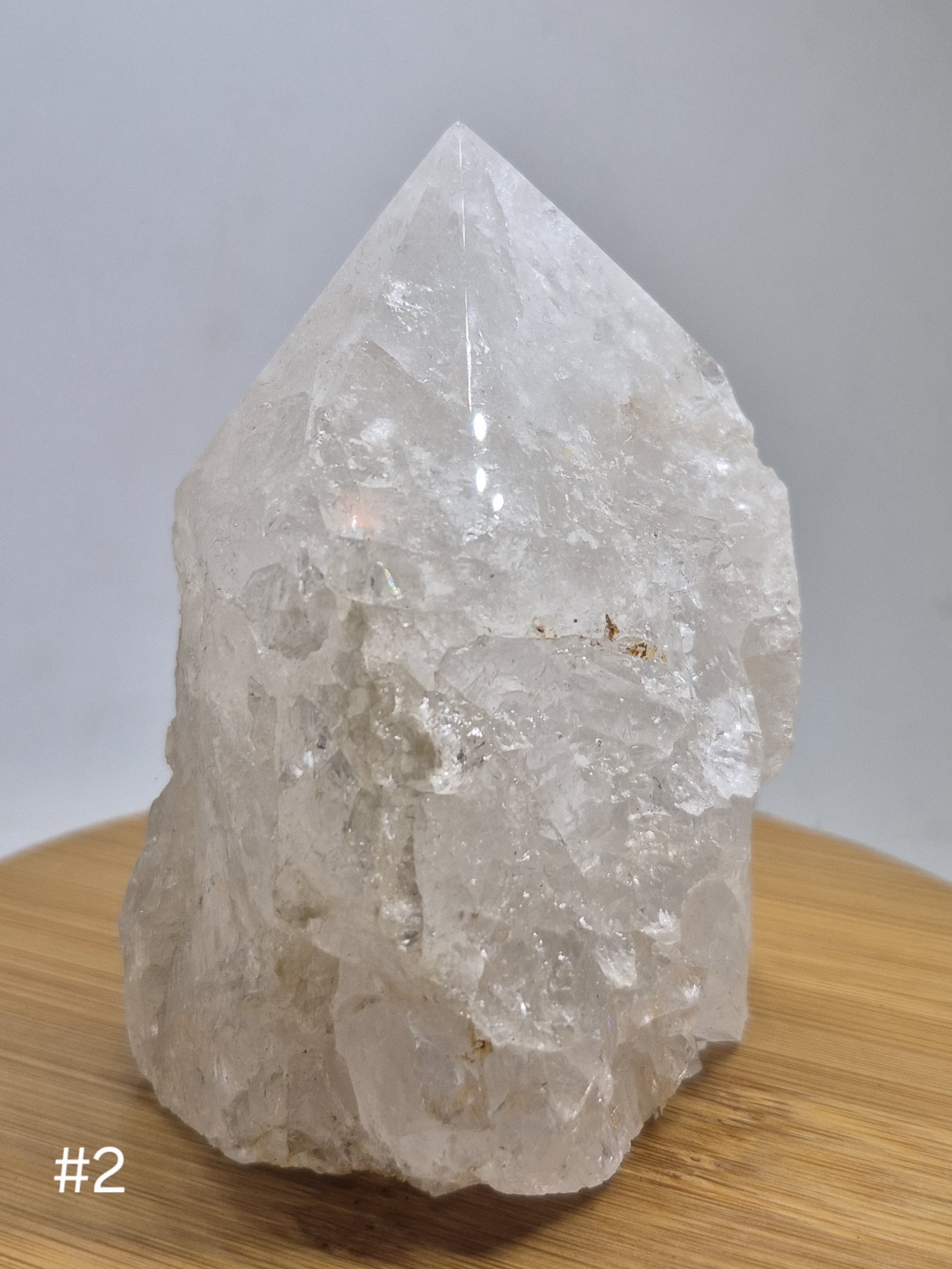 Bergkristall Spitze rohpoliert #2 3