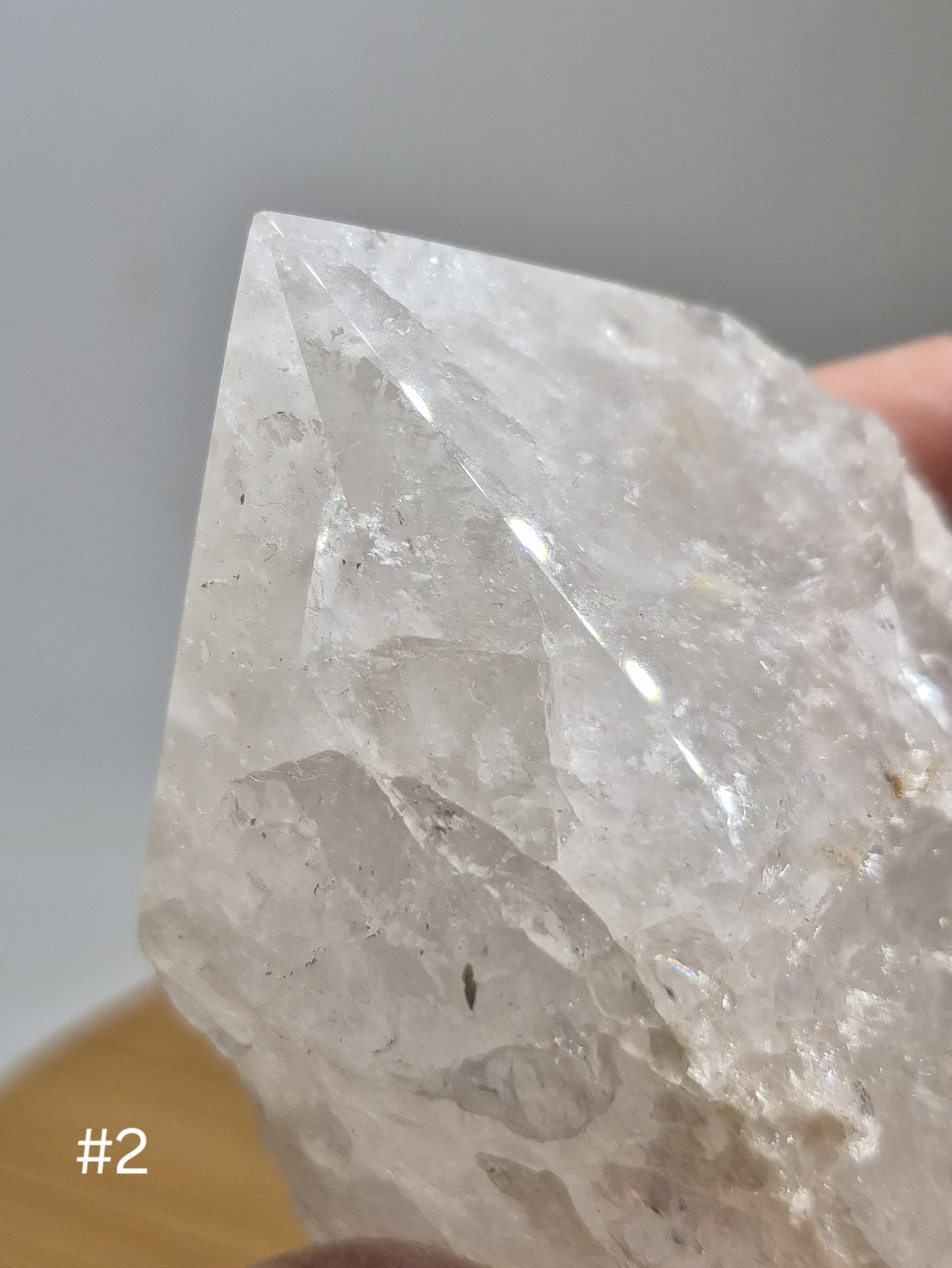 Bergkristall Spitze rohpoliert #2 5